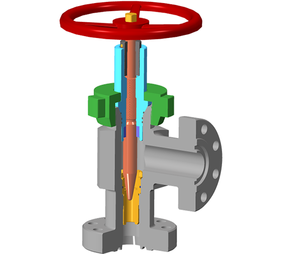 Needle choke valve (manual / hydraulic / pneumatic / electric)