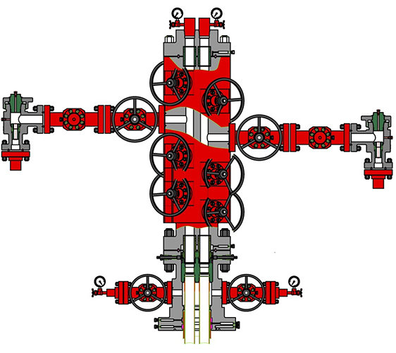 Dual-strings tubing wellhead